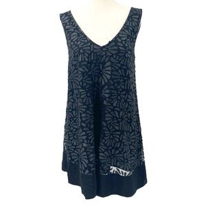Plenty by Tracy Reese Black A-Line Floral Party‎ Mini Dress Small